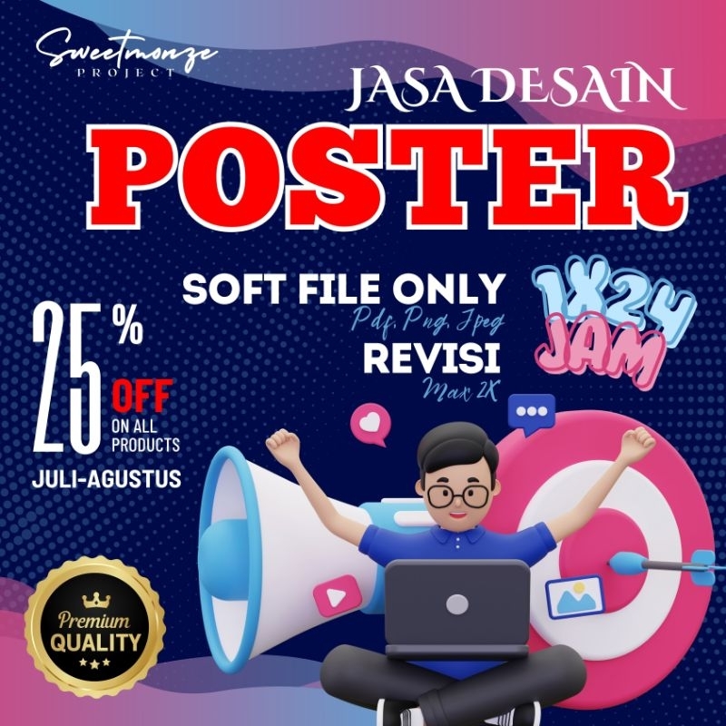 

[SOFT FILE] DESAIN POSTER KEGIATAN, POSTER UCAPAN, POSTER KEREN