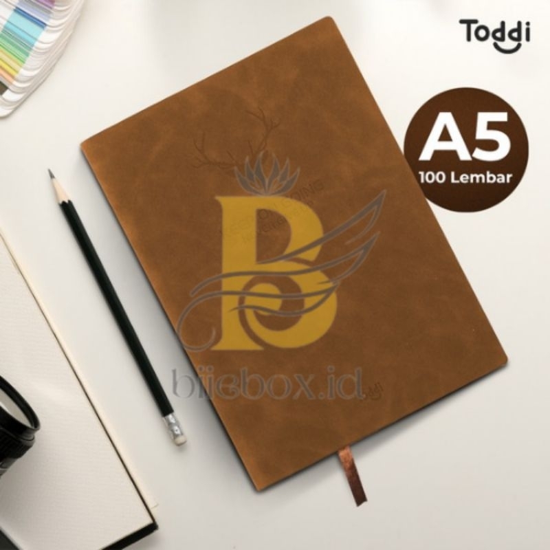 

Buku catatan harian notebook diary cover kulit 100 lembar A5 - TODDI CW-5026