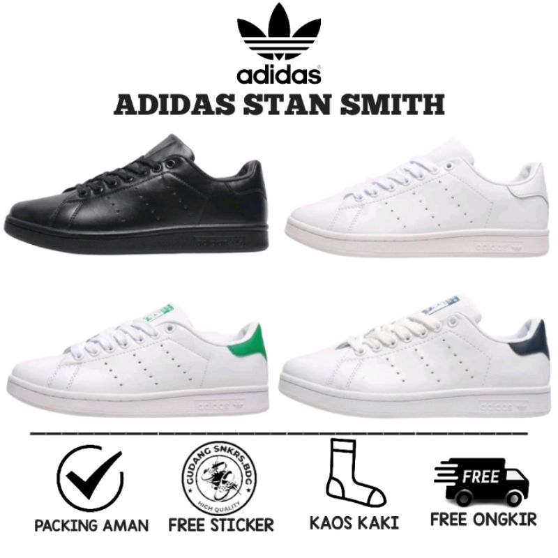 (GUDANGSNKRS) Adidas Stan Smith Black