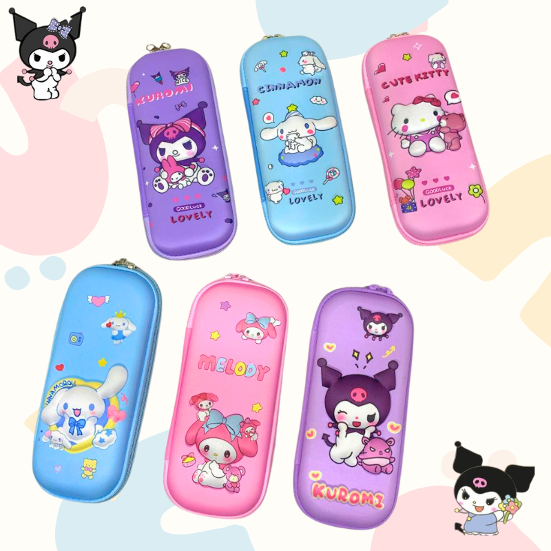 

Tempat Pensil Anak Motif 3D Kotak Pensil Anak Kartun Kuromi Cinnamoroll Bahan EVA