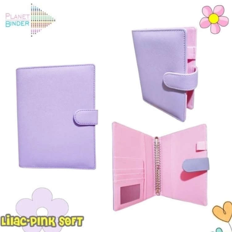 

B5 CUSTOM NAMA Binder NEW MODEL Polos KULIT 26 Ring 2 Tone Kombinasi m W3E4