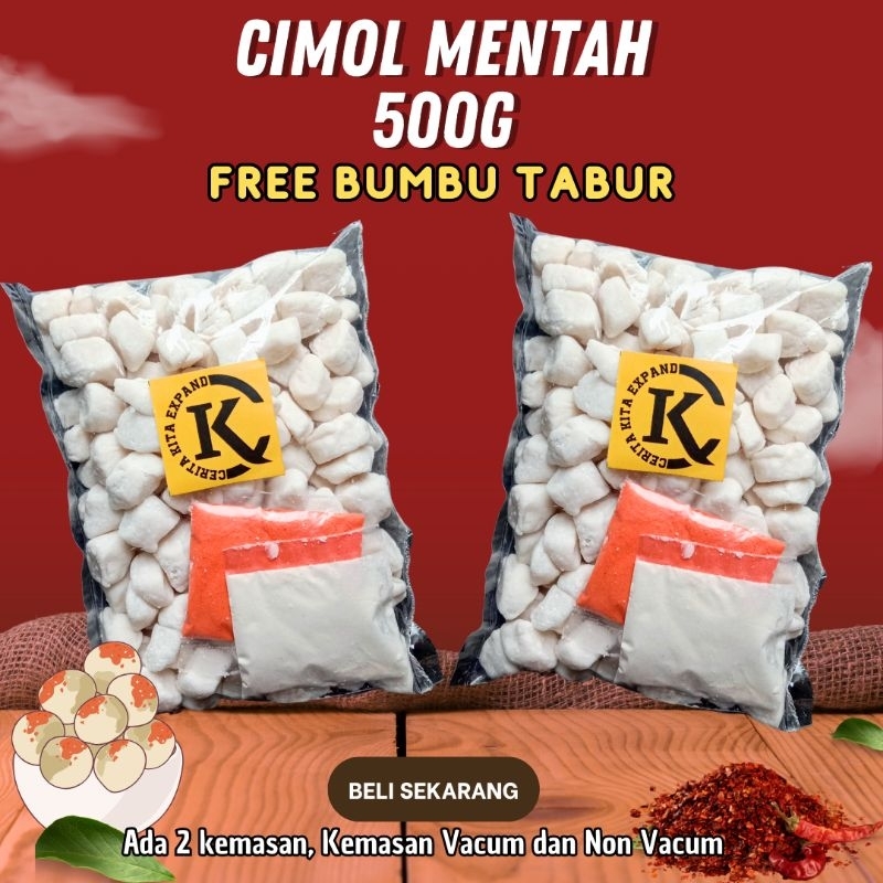 

Cimol Mentah 500G Bawang Putih FREE BUMBU TABUR