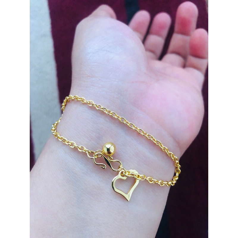 gelang belitung polos motip emas 99