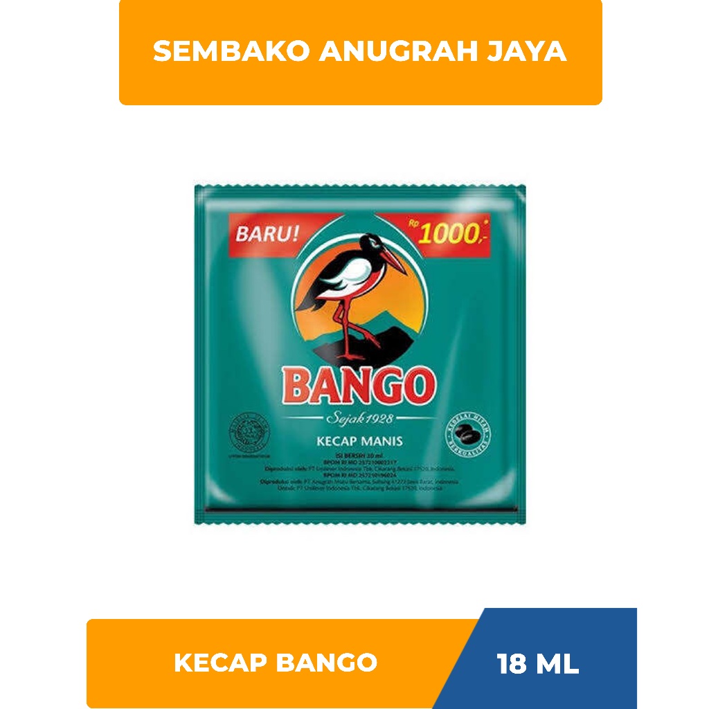 

Kecap BANGO Kemasan 18 Ml isi 12