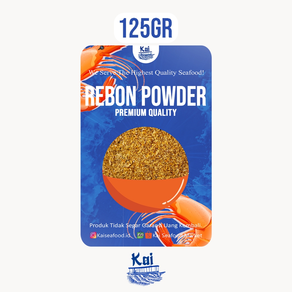 

Kai Seafood - Rebon Powder/Bubuk Udang Rebon Murni Netto 125gr