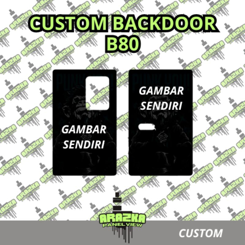 CASE BACKDOOR B 80 CUSTOM AKRILIK
