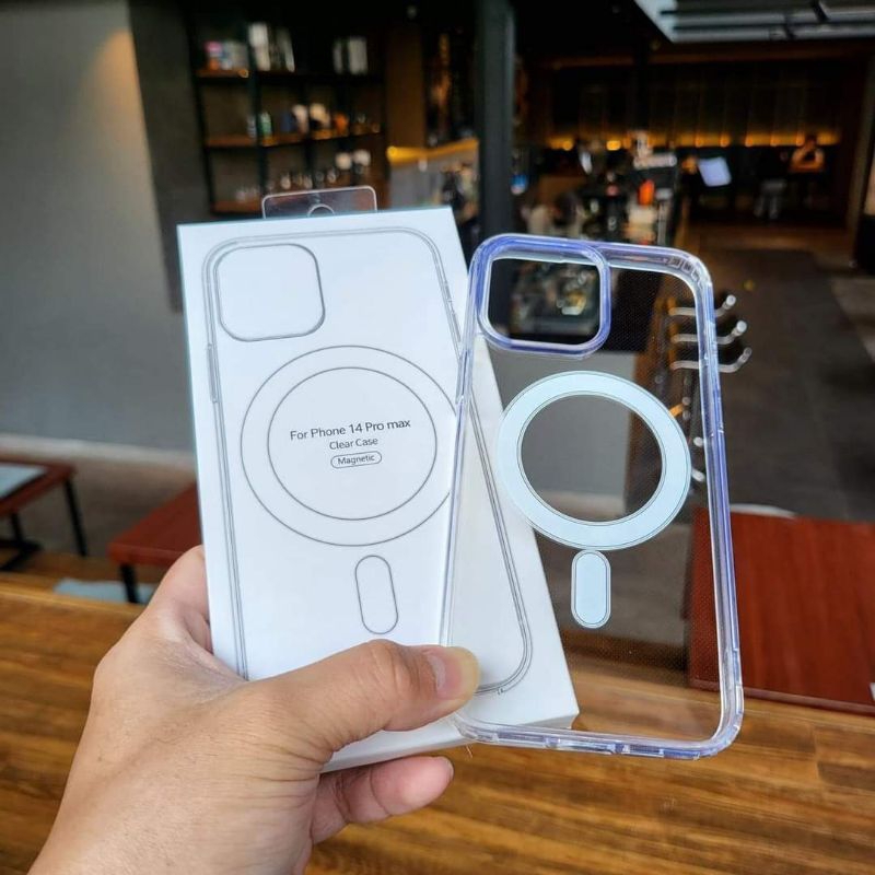 Case MagSafe iPhone 15 Promax MagSafe case bening