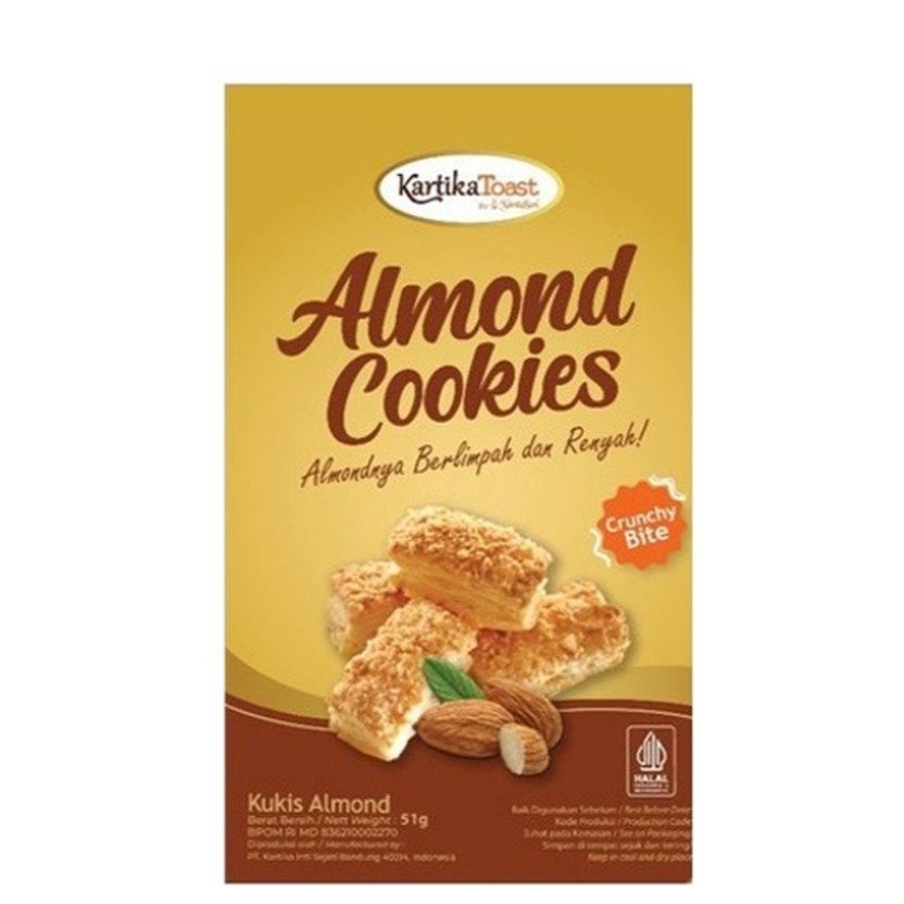 

Kartika Toast Almond Cookies 51gr