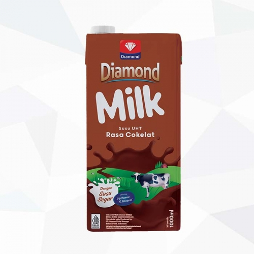

Diamond Milk Susu UHT Full Cream/Coklat/Low Fat Kotak 1 L