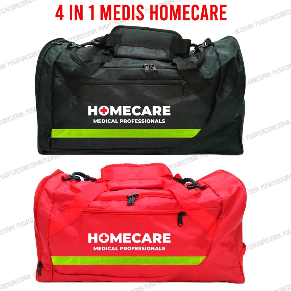LIMITLESS 4IN1 HomeCare Jumbo Medical Bag Travel Tas Medis P3K Ransel Jinjing Handbag Home Care Tas 
