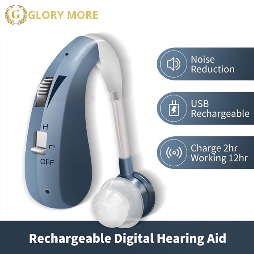 GLORY MORE - Alat Bantu Dengar Charger Alat Dengar Telinga Alat Pendengaran Telinga Orang Tua
