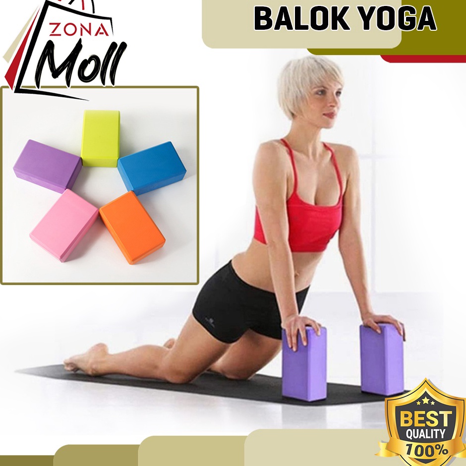 Ready Menarik  BALOK YOGA YOGA BLOCK BRICK YOGA ALAT PERLENGKAPAN SENAM LANTAI