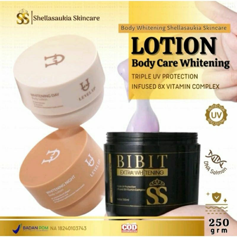 [FREE GIFT]BIBIT EXTRA WHITENING| BODY LOTION LEVEL UP SHELLASAUKIA |HB LOTION SS