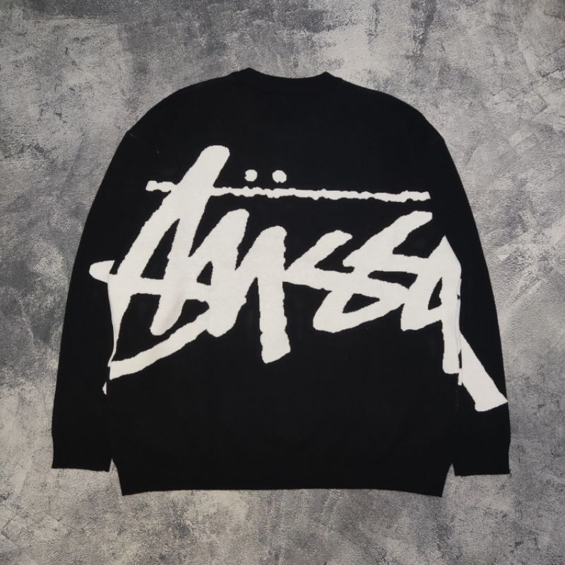 Knitwear sweater Stussy Big logo second bekas