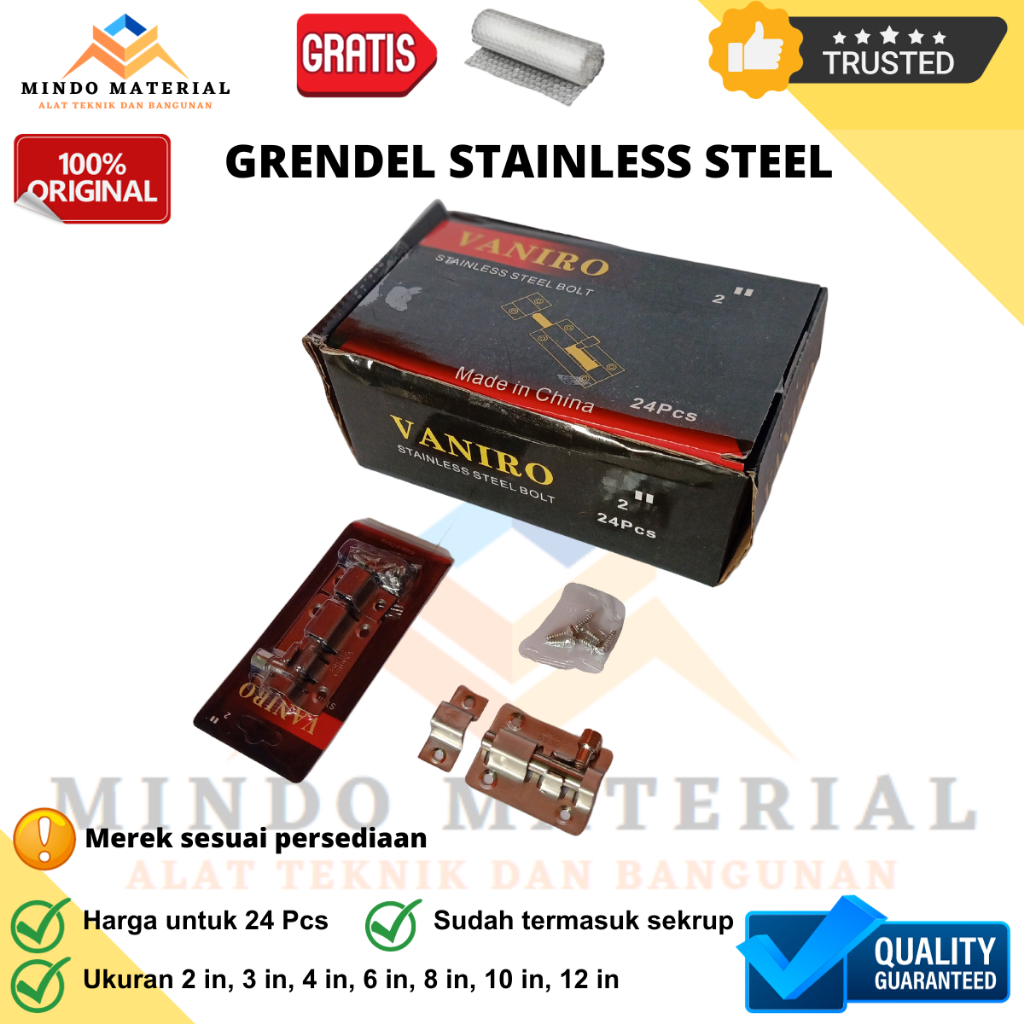 Grendel Pintu Stainless Steel