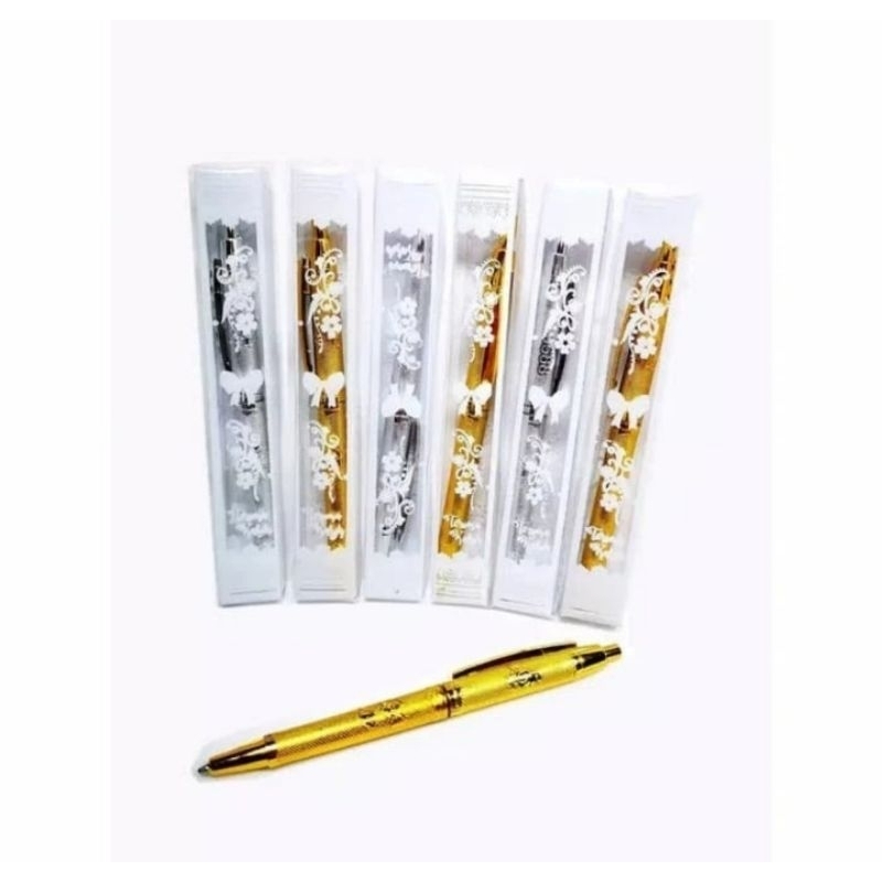 

Pulpen camour warna emas perak silver gold murah