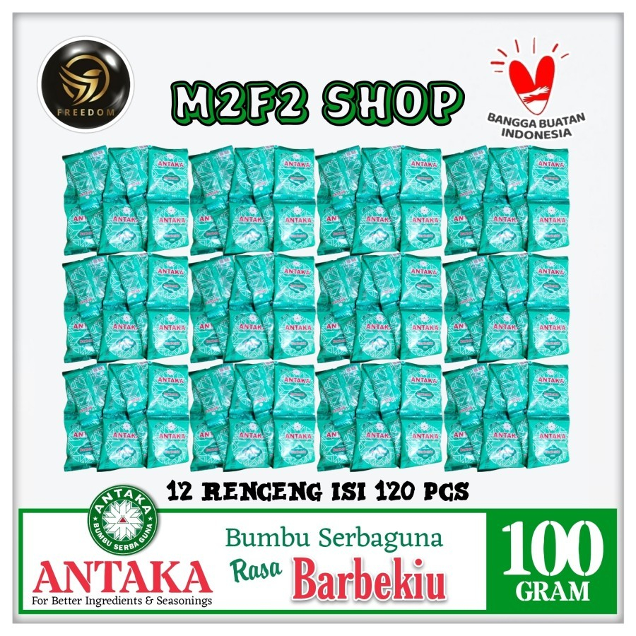 

ANTAKA Bumbu Tabur Serbaguna Aneka Rasa Barbekiu Sachet - 100 gr (Kemasan 12 Renceng)