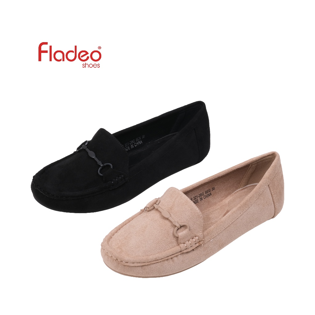 Fladeo F24/LSM321-2BG/Sepatu Moccasin Slip On Wanita [ Moccasin Shoes ]