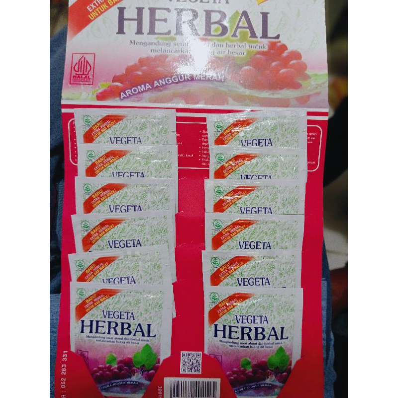 

vegeta herbal aroma anggur 1 pack isi 12 saset