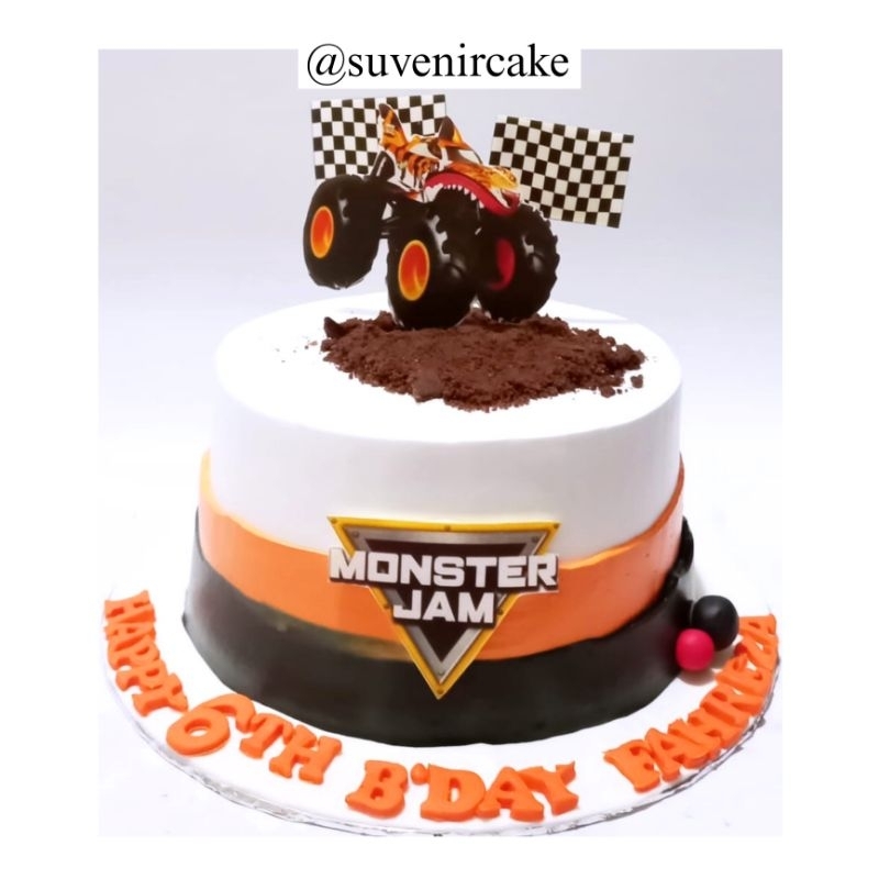 

cake monster jam/kue ulang tahun monster jam/kue ultah monster jam/monster jam