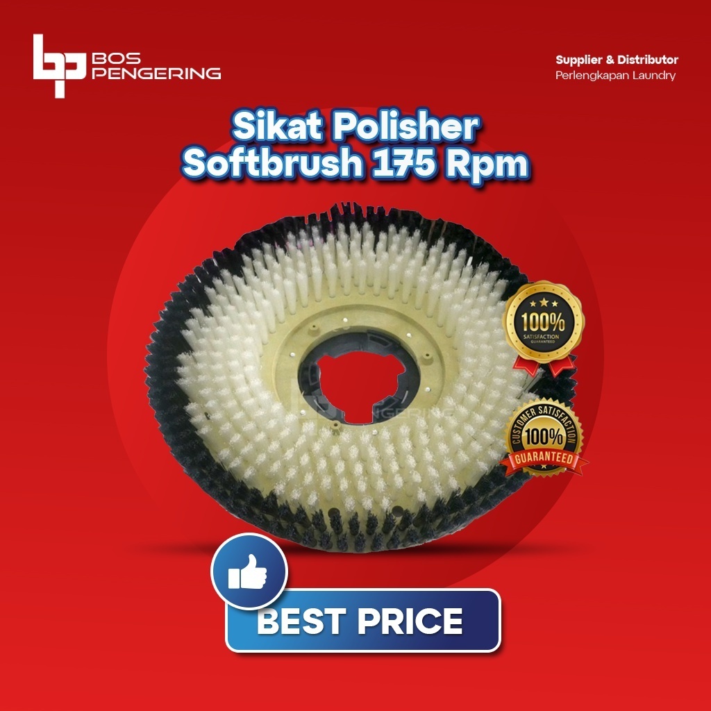Sikat Polisher 175 Rpm Ring Plastik Soft Brush Sikat Polisher Karpet laundry