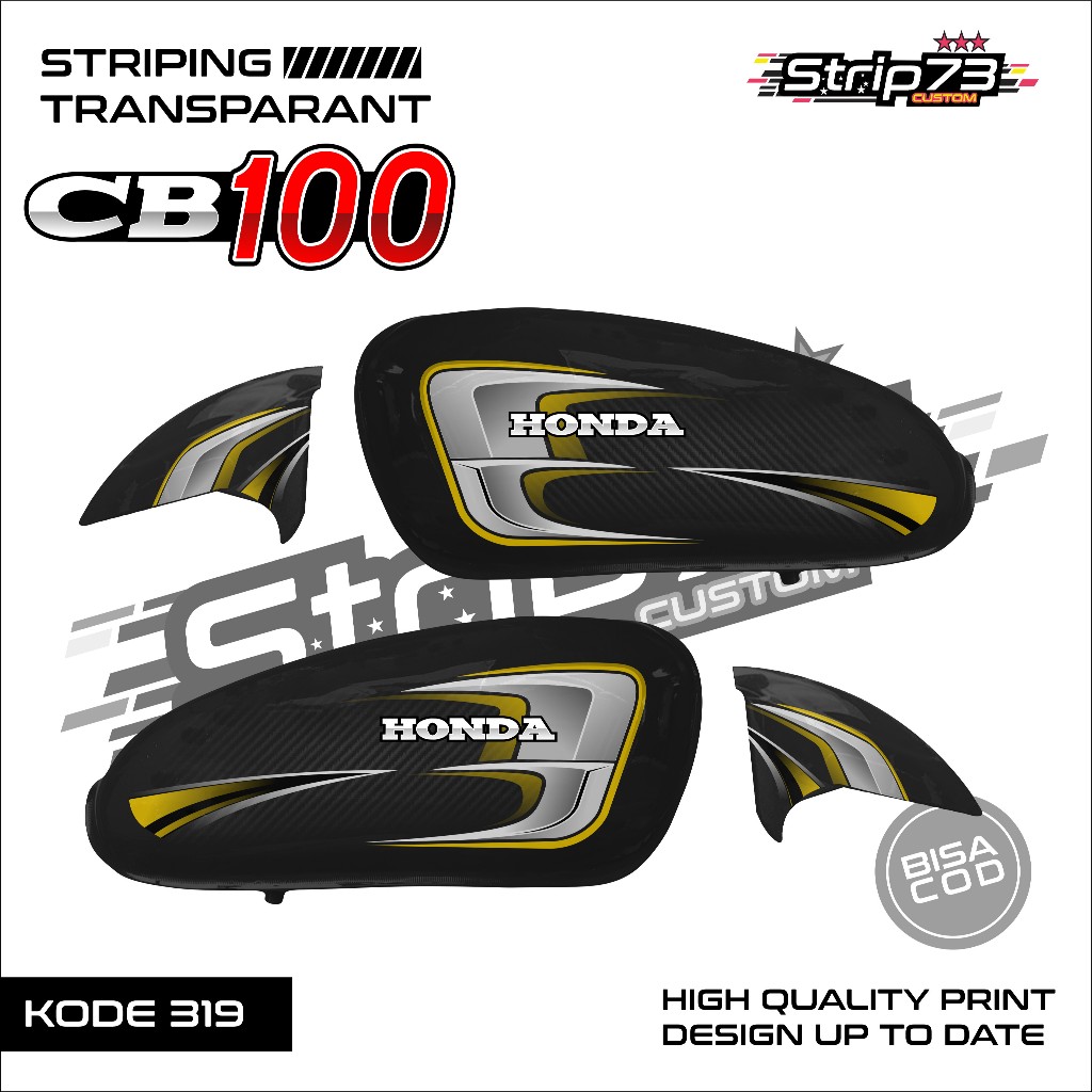 319 STRIPING TRANSPARAN CB 100 - STRIPING TRANSPARAN CB 100 PREMIUM GRAFIK