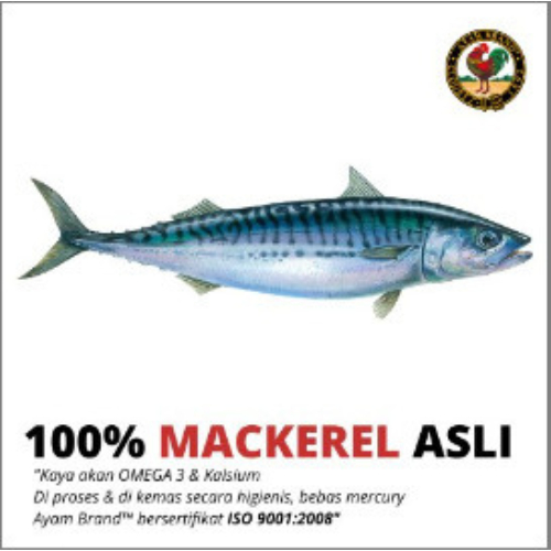 

Ayam Brand - Ikan Mackerel Kaleng Bulat Saus Pedas 24 pcs 425gr