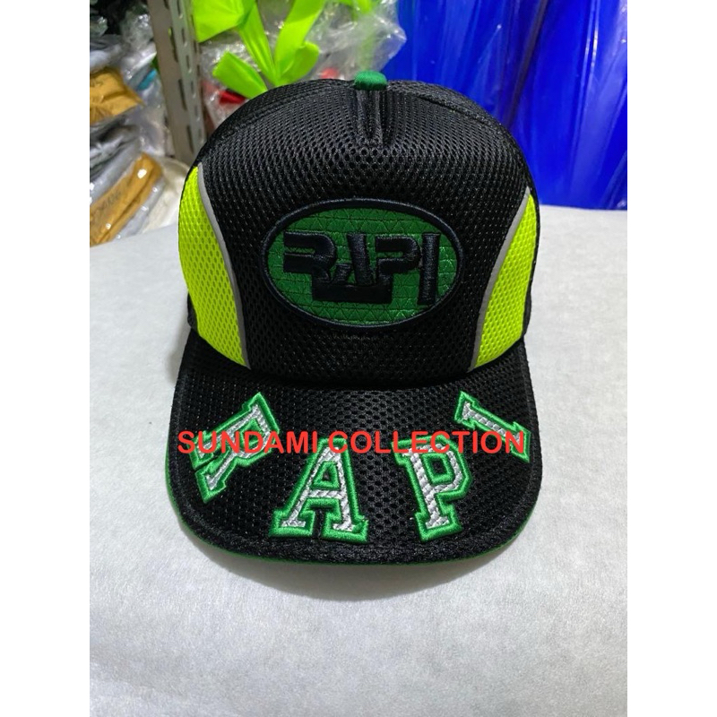 TOPI RAPI KOMBINASI LOGO TULISAN