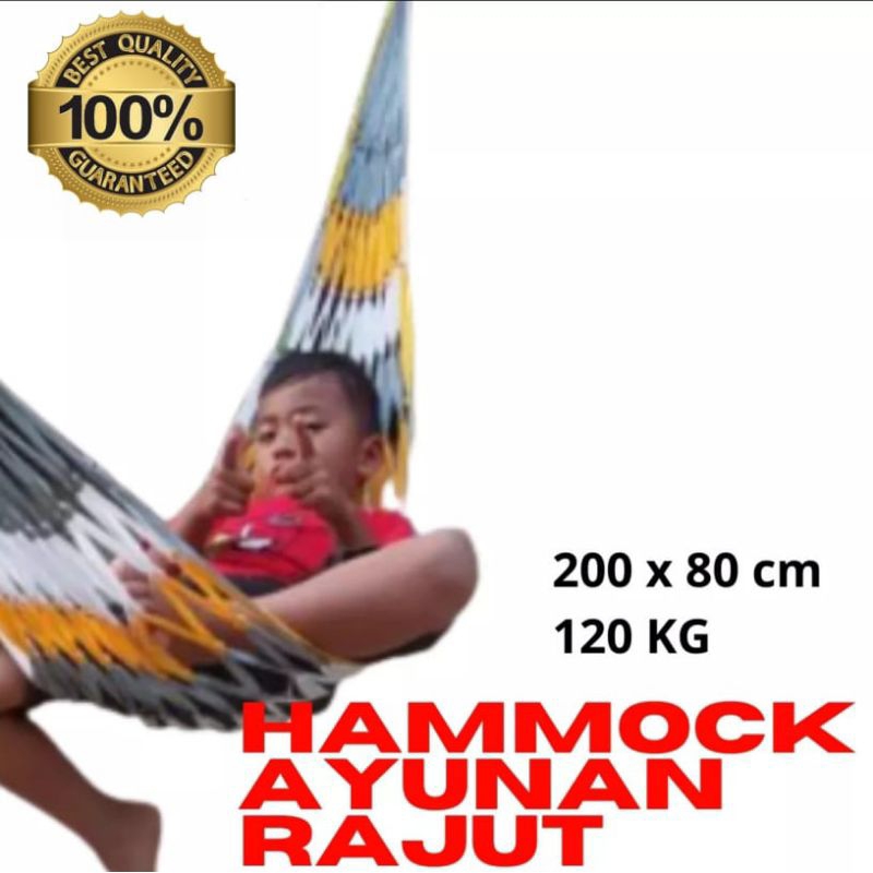 AYUNAN RAJUT MURAH HAMMOCK AYUNAN GANTUNG TALI