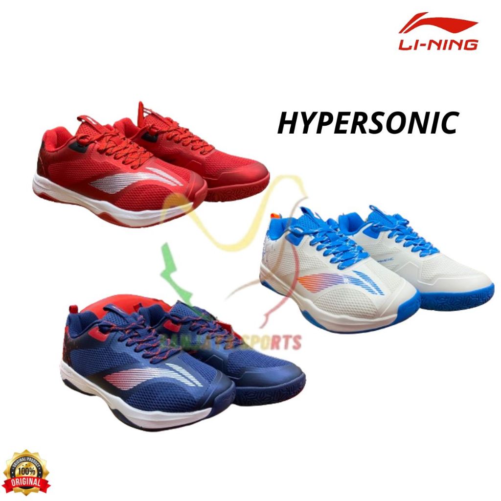 SEPATU BADMINTON BULUTANGKIS LINING HYPERSONIC HYPER SONIC ORIGINAL Clearance sale