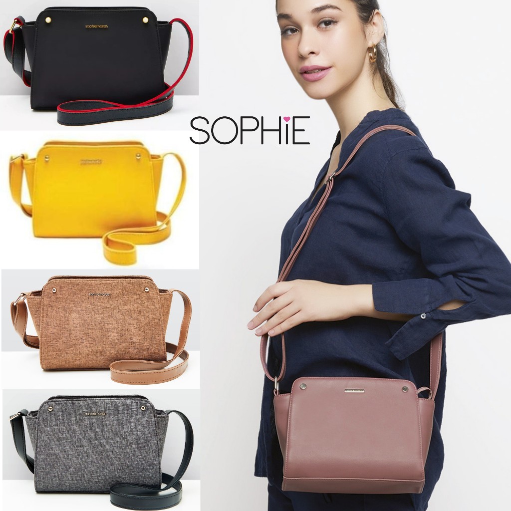 TAS LIANA PINK LIONNA NYLON BROWN BLACK GREY LIONIA BLUE SOPHIE MARTIN PARIS PROMO TAS BIRU WANITA B