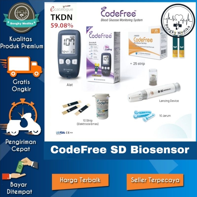 Alat Cek Gula Darah CodeFree SD Biosensor  Codefree SD Biosensor
