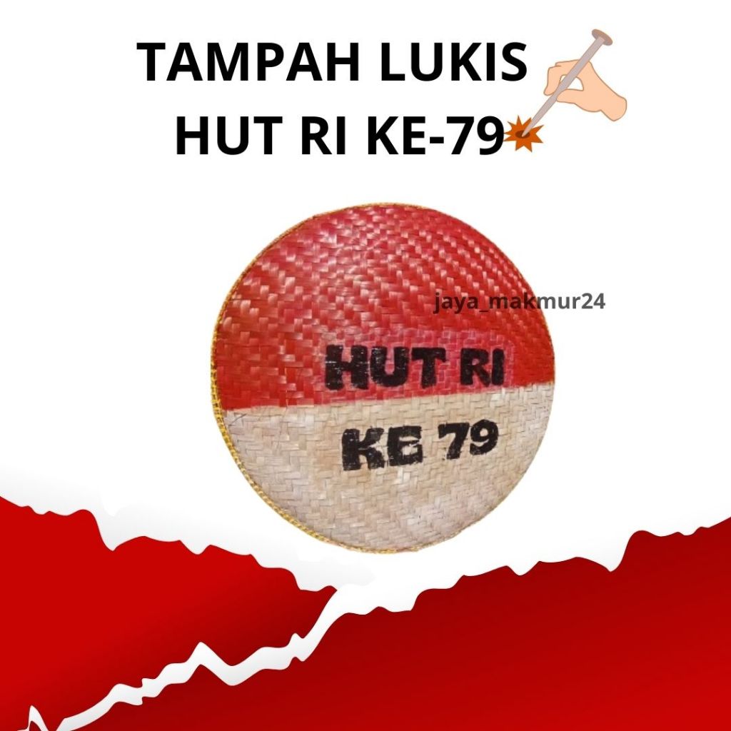 

Tampah lukis custom / tampah lukis merah putih