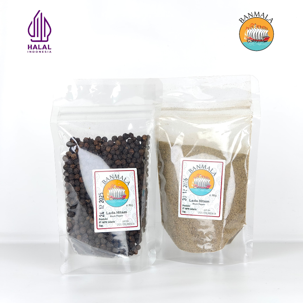

Lada Hitam Super Premium 80g Black Pepper Banmala Spices