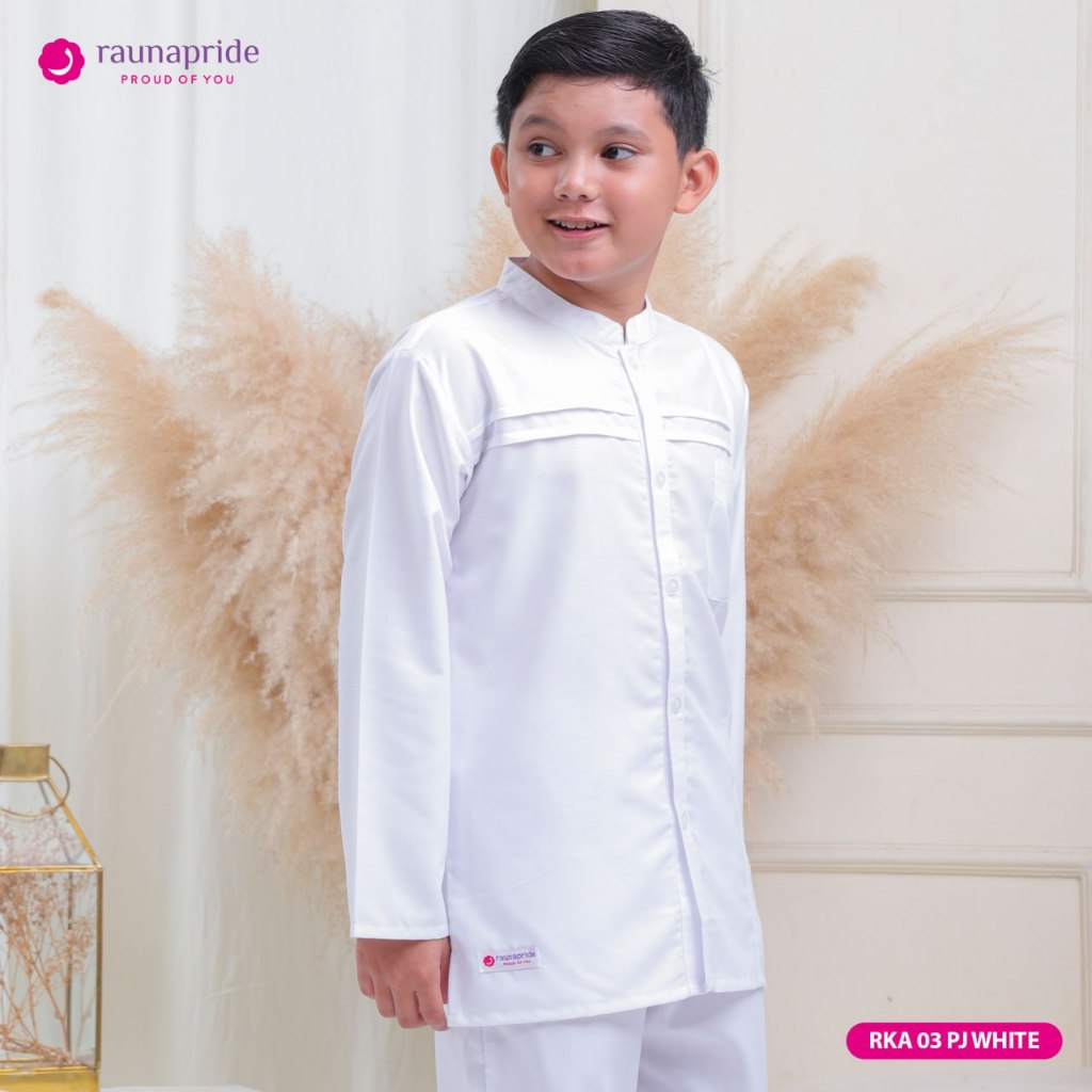 KOKO SET PUTIH ANAK LENGAN PANJANG BAHAN ADEM by RAUNA