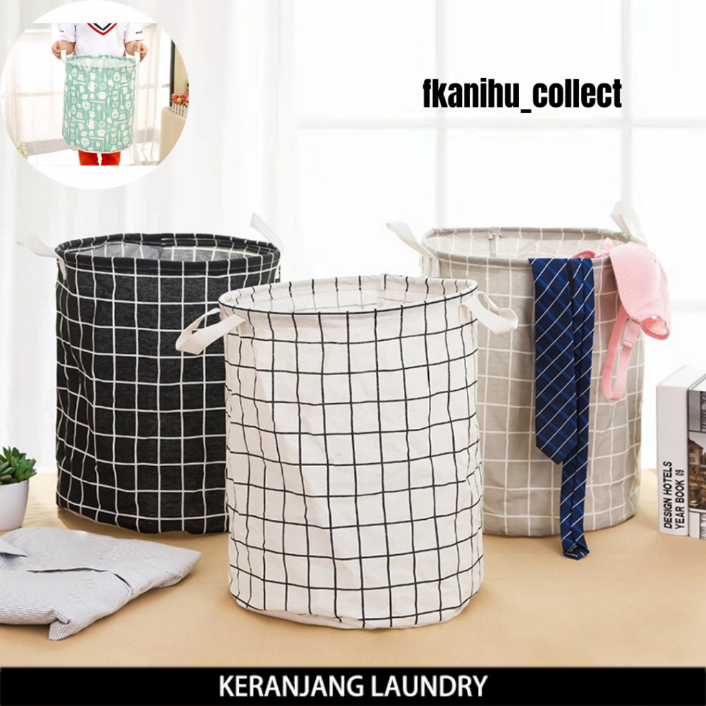 Keranjang Laundry Baju Kotor / Keranjang Bulat Keranjang Baju Kotor Keranjang Pakaian Kotor / Keranj