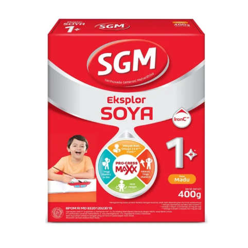 Sgm Soya 1+ 400gr Vanila/Madu (1-3 Tahun) - Susu Anak