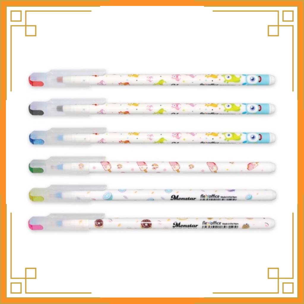 

FLEXOFFICE Pena semi gel monstar FO-047 sekotak isi 12