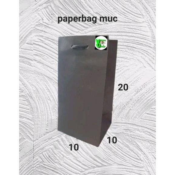 

paperbag botol /muc/gelas black (10×10×20) isi 12 pc