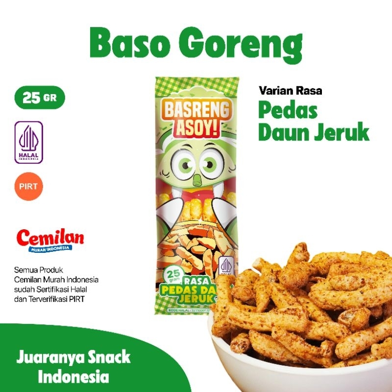 

BASRENG Nyemil kriuk / baso goreng /cemilan pedas / cemilan murah /