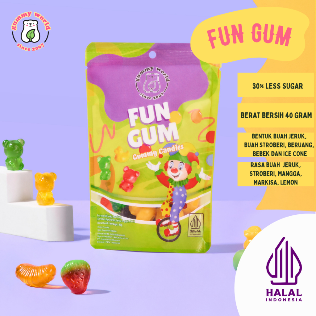 

Bites 3D Gummy Fun Gum – Permen Gummy 3D Mix Buah
