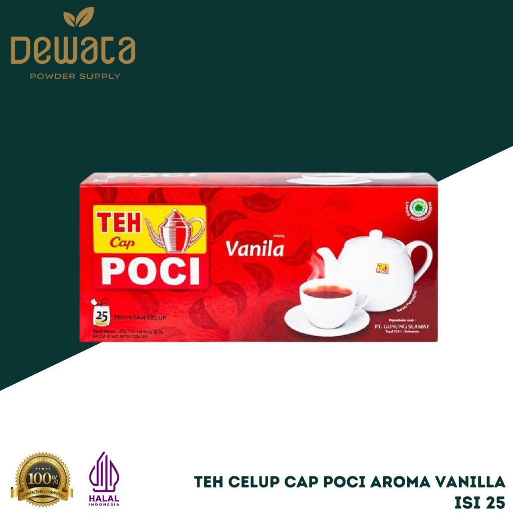 

Teh Celup Cap Poci Aroma Vanilla 25 Bags