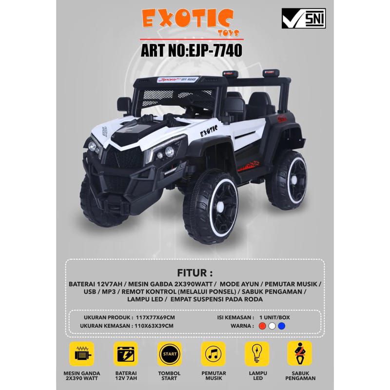 Mobil aki anak Exotic ejp-7740 / Mobilan aki anak EJP-7740+ EJP7740+ EJP 7740+