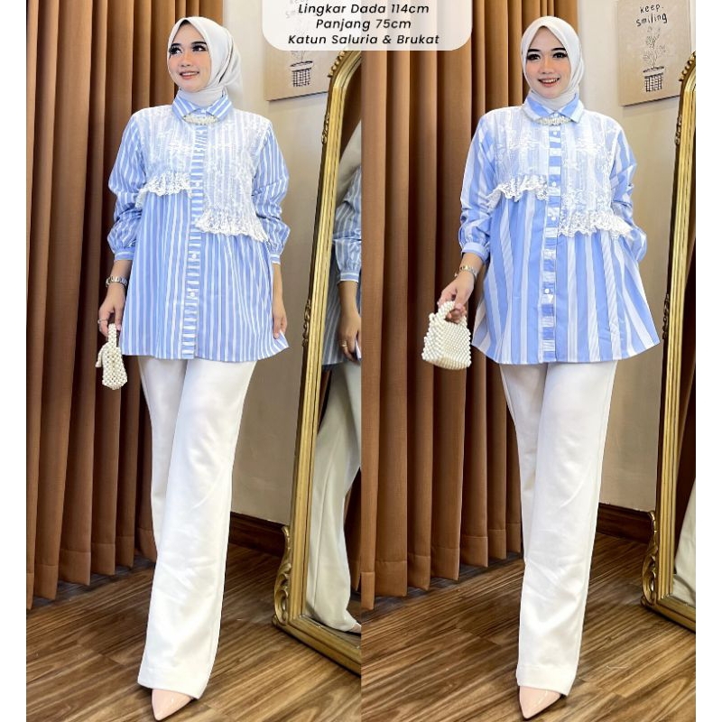 Atasan Terlaris / Atasan Jumbo / Atasan Busui / Kemeja Jumbo / Atasan Terbaru / Baju Kerja Wanita / 