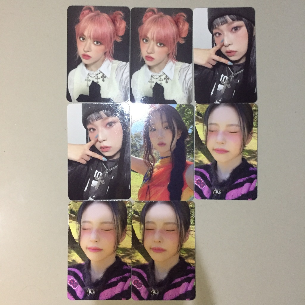 (Ready stock) Photocard pc official NMIXX expergo A B version Lily Haewon Kyujin