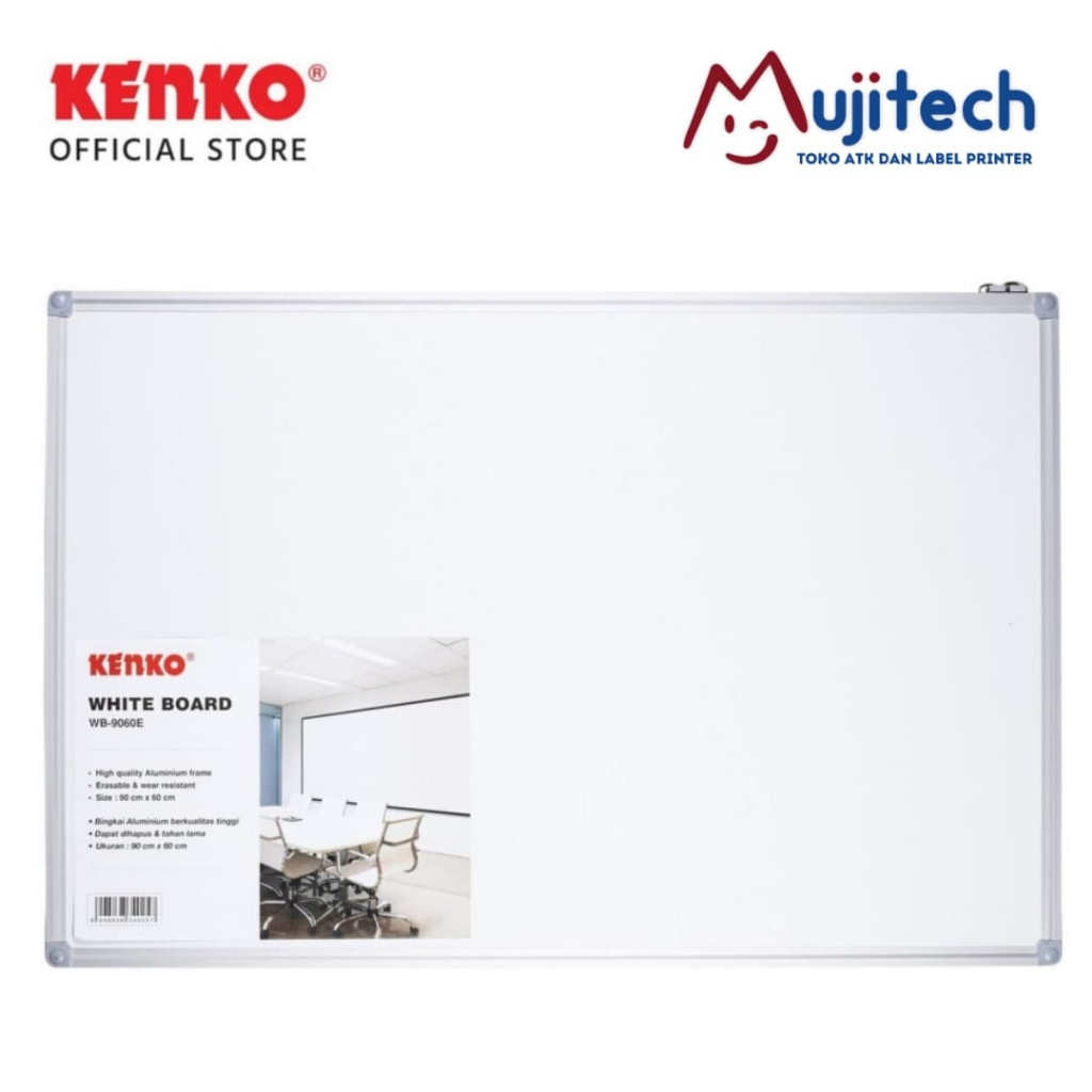 

PAPAN TULIS MAGNETIK 45 x 30 cm KENKO MAGNETIC WHITE BOARD WB 4530E