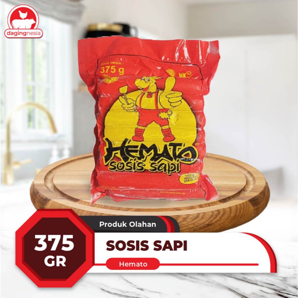 

Sosis Sapi Hemato 375gr - 15 Pcs