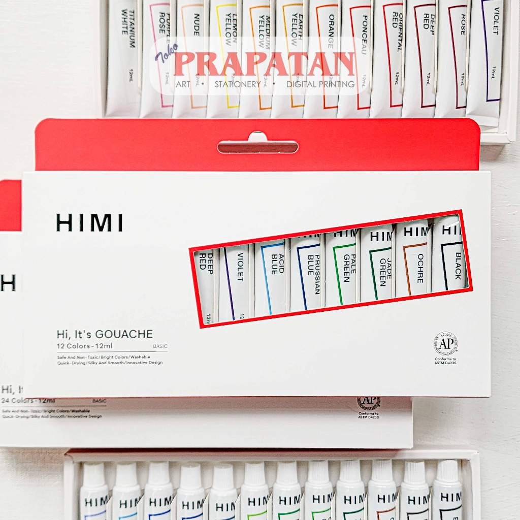 

Miya Himi Gouache Tube Set 12ml | Cat Gouache