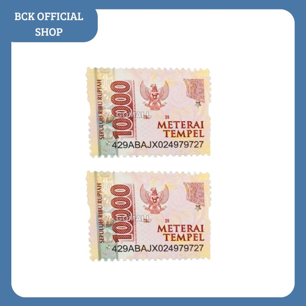 

Materai 10000/ Original Materai (PCS)