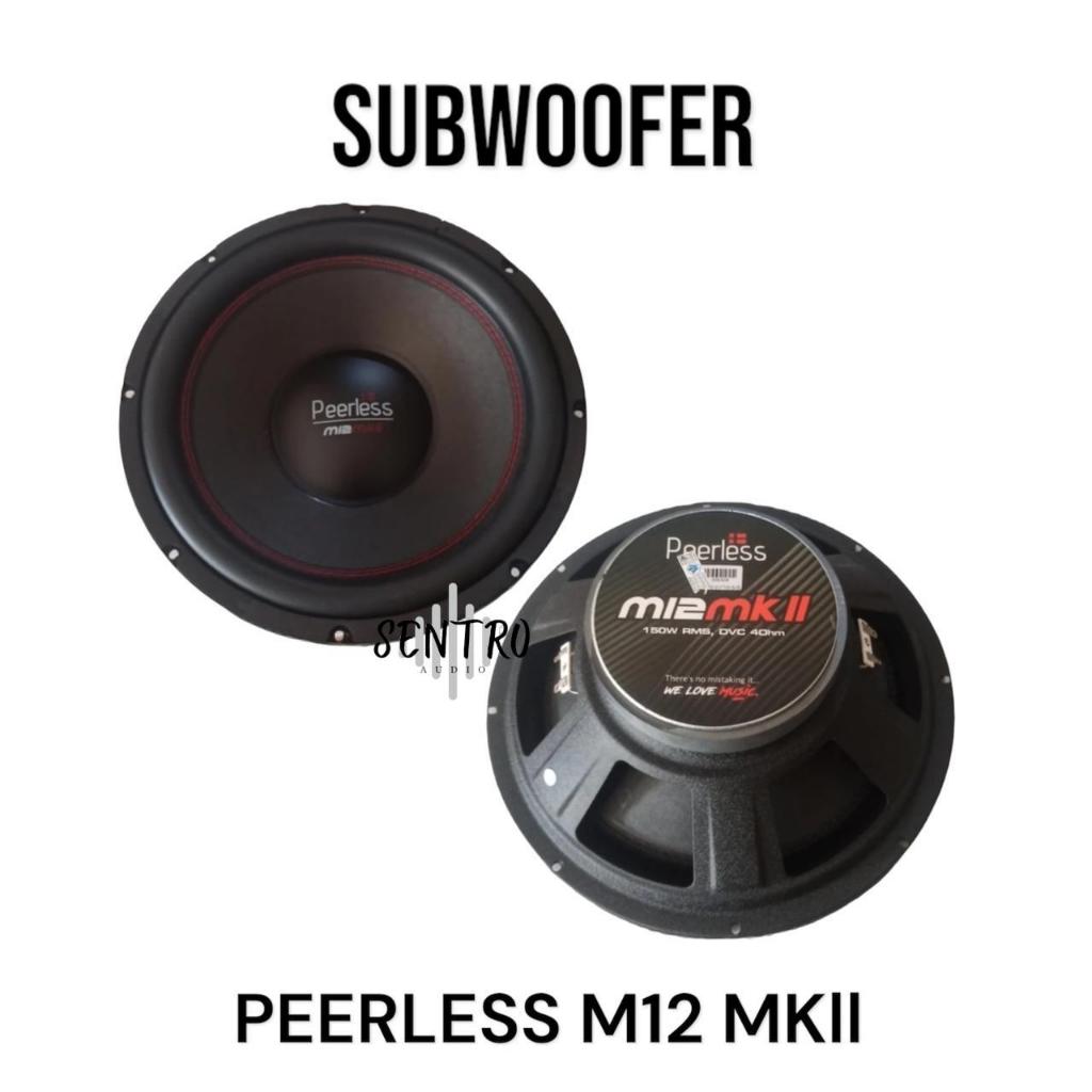 Subwoofer Peerless M12MKII 12inch Double coil Speaker Mobil Car Audio
